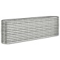 vidaXL Jardinera arriate acero recubrimiento polvo plata 224x40x68 cm vidaXL Jardinera arriate acero recubrimiento polvo plata 224x40x68 cm