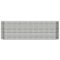 vidaXL Jardinera arriate acero recubrimiento polvo plata 224x40x68 cm vidaXL Jardinera arriate acero recubrimiento polvo plata 224x40x68 cm