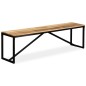 vidaXL Banco de madera de mango maciza 160x35x45 cm vidaXL Banco de madera de mango maciza 160x35x45 cm