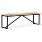 vidaXL Banco de madera de mango maciza 160x35x45 cm vidaXL Banco de madera de mango maciza 160x35x45 cm