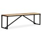 vidaXL Banco de madera de mango maciza 160x35x45 cm vidaXL Banco de madera de mango maciza 160x35x45 cm