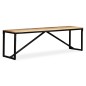 vidaXL Banco de madera de mango maciza 160x35x45 cm vidaXL Banco de madera de mango maciza 160x35x45 cm