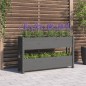 vidaXL Jardinera de madera maciza de pino gris 112x25x66 cm vidaXL Jardinera de madera maciza de pino gris 112x25x66 cm