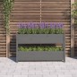 vidaXL Jardinera de madera maciza de pino gris 112x25x66 cm vidaXL Jardinera de madera maciza de pino gris 112x25x66 cm