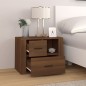 vidaXL Mesita de noche madera contrachapada roble marrón 60x36x45 cm vidaXL Mesita de noche madera contrachapada roble marrón 60x36x45 cm