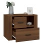 vidaXL Mesita de noche madera contrachapada roble marrón 60x36x45 cm vidaXL Mesita de noche madera contrachapada roble marrón 60x36x45 cm