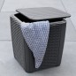 Keter Mesa auxiliar de jardín Luzon mimbre plano color grafito Keter Mesa auxiliar de jardín Luzon mimbre plano color grafito