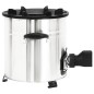 vidaXL Cocina leña ventilador USB acero inoxidable plata 35,5x26x28 cm vidaXL Cocina leña ventilador USB acero inoxidable plata 35,5x26x28 cm