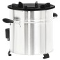 vidaXL Cocina leña ventilador USB acero inoxidable plata 35,5x26x28 cm vidaXL Cocina leña ventilador USB acero inoxidable plata 35,5x26x28 cm