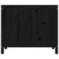 vidaXL Baúl para la colada madera maciza de pino negro 88,5x44x76 cm vidaXL Baúl para la colada madera maciza de pino negro 88,5x44x76 cm