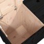vidaXL Baúl para la colada madera maciza de pino negro 88,5x44x76 cm vidaXL Baúl para la colada madera maciza de pino negro 88,5x44x76 cm