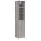 vidaXL Aparador alto madera contrachapada gris Sonoma 34,5x34x180 cm vidaXL Aparador alto madera contrachapada gris Sonoma 34,5x34x180 cm