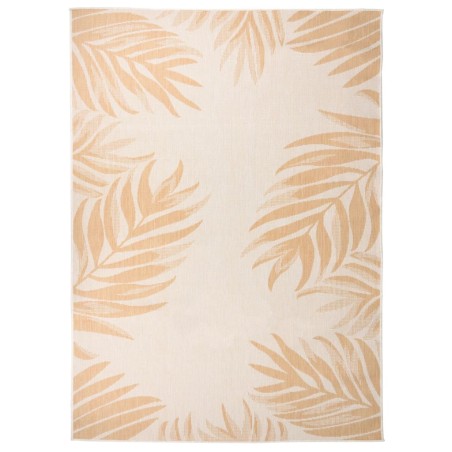 vidaXL Alfombra de exterior tejido plano estampado de hoja 200x280 cm
