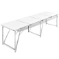 Mesita plegable de aluminio camping con 240 x 60 cm Mesita plegable de aluminio camping con 240 x 60 cm