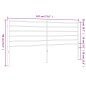 vidaXL Cabecero de metal negro 180 cm