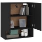 vidaXL Armario de pared madera contrachapada negro 60x31x70 cm vidaXL Armario de pared madera contrachapada negro 60x31x70 cm