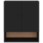 vidaXL Armario de pared madera contrachapada negro 60x31x70 cm vidaXL Armario de pared madera contrachapada negro 60x31x70 cm