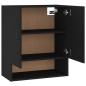 vidaXL Armario de pared madera contrachapada negro 60x31x70 cm vidaXL Armario de pared madera contrachapada negro 60x31x70 cm