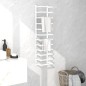 vidaXL Toallero de acero blanco 24x12x96 cm vidaXL Toallero de acero blanco 24x12x96 cm