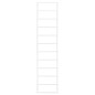 vidaXL Toallero de acero blanco 24x12x96 cm vidaXL Toallero de acero blanco 24x12x96 cm