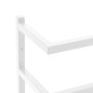vidaXL Toallero de acero blanco 24x12x96 cm vidaXL Toallero de acero blanco 24x12x96 cm
