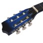 vidaXL Set de guitarra clásica niños principiantes 8 pzas azul 3/4 36" vidaXL Set de guitarra clásica niños principiantes 8 pzas azul 3/4 36"