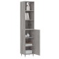 vidaXL Aparador alto madera contrachapada gris Sonoma 34,5x34x180 cm vidaXL Aparador alto madera contrachapada gris Sonoma 34,5x34x180 cm