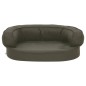 vidaXL Colchón para cama de perro ergonómico aspecto lino gris 60x42cm vidaXL Colchón para cama de perro ergonómico aspecto lino gris 60x42cm