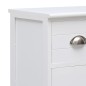 vidaXL Aparador con 10 cajones madera blanco 113x30x79 cm