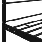 vidaXL Estructura de cama con dosel metal negro 120x200 cm vidaXL Estructura de cama con dosel metal negro 120x200 cm