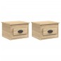 vidaXL Mesita de noche de pared 2 uds color roble Sonoma 41,5x36x28 cm vidaXL Mesita de noche de pared 2 uds color roble Sonoma 41,5x36x28 cm