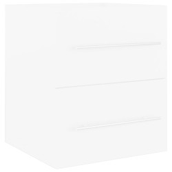 vidaXL Armario para lavabo madera contrachapada blanco 41x38,5x48 cm