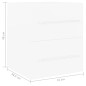 vidaXL Armario para lavabo madera contrachapada blanco 41x38,5x48 cm vidaXL Armario para lavabo madera contrachapada blanco 41x38,5x48 cm