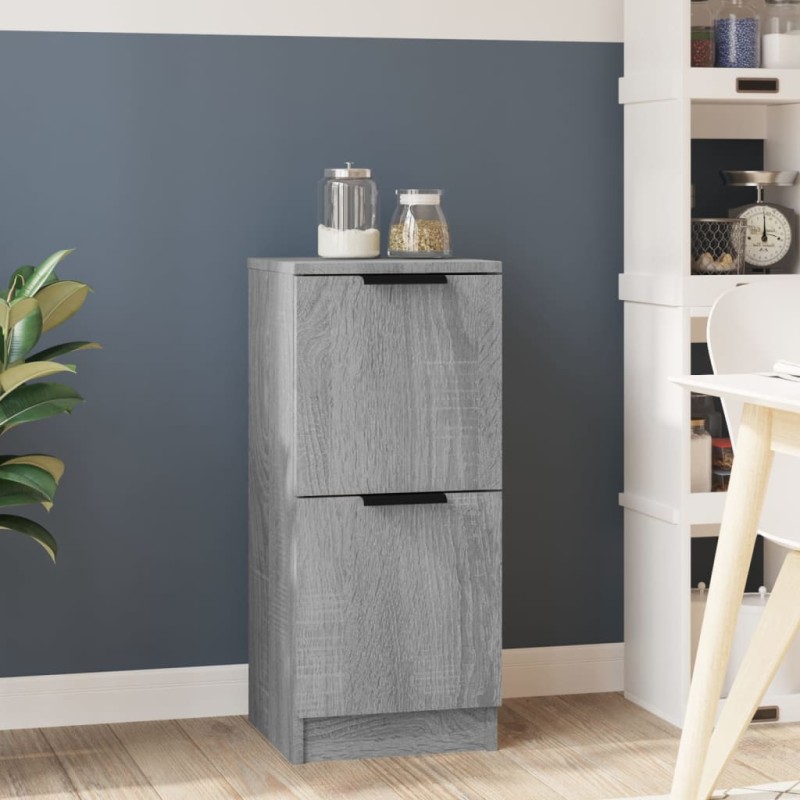 vidaXL Aparador de madera contrachapada gris Sonoma 30x30x70 cm vidaXL Aparador de madera contrachapada gris Sonoma 30x30x70 cm