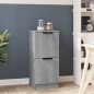 vidaXL Aparador de madera contrachapada gris Sonoma 30x30x70 cm vidaXL Aparador de madera contrachapada gris Sonoma 30x30x70 cm
