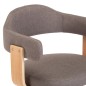 vidaXL Sillas comedor giratorias 4 uds madera curvada tela gris taupe vidaXL Sillas comedor giratorias 4 uds madera curvada tela gris taupe