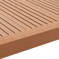 vidaXL Molduras angulares 5 uds WPC marrón claro 170 cm