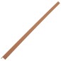 vidaXL Molduras angulares 5 uds WPC marrón claro 170 cm