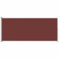 vidaXL Toldo lateral retráctil para patio marrón 180x500 cm vidaXL Toldo lateral retráctil para patio marrón 180x500 cm