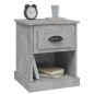 vidaXL Mesitas de noche 2 uds madera contrachapada gris 39x39x47,5 cm vidaXL Mesitas de noche 2 uds madera contrachapada gris 39x39x47,5 cm