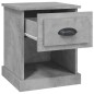 vidaXL Mesitas de noche 2 uds madera contrachapada gris 39x39x47,5 cm vidaXL Mesitas de noche 2 uds madera contrachapada gris 39x39x47,5 cm