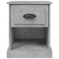 vidaXL Mesitas de noche 2 uds madera contrachapada gris 39x39x47,5 cm vidaXL Mesitas de noche 2 uds madera contrachapada gris 39x39x47,5 cm