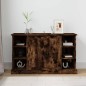 vidaXL Aparador madera contrachapada color roble ahumado 100x35,5x60cm