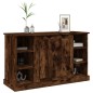 vidaXL Aparador madera contrachapada color roble ahumado 100x35,5x60cm