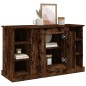 vidaXL Aparador madera contrachapada color roble ahumado 100x35,5x60cm