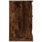 vidaXL Aparador madera contrachapada color roble ahumado 100x35,5x60cm