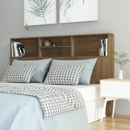 vidaXL Mueble cabecero color marrón roble 160x19x103,5 cm