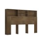 vidaXL Mueble cabecero color marrón roble 160x19x103,5 cm vidaXL Mueble cabecero color marrón roble 160x19x103,5 cm