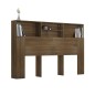 vidaXL Mueble cabecero color marrón roble 160x19x103,5 cm vidaXL Mueble cabecero color marrón roble 160x19x103,5 cm