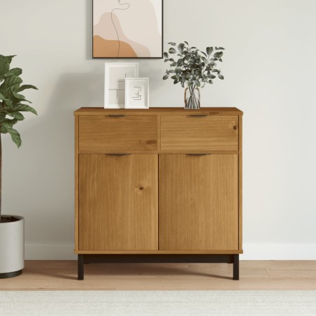 vidaXL Aparador FLAM madera maciza de pino 80x40x80 cm